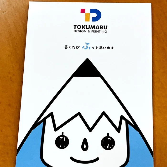 キャラクターをカラー印刷したくるみメモ帳の表紙